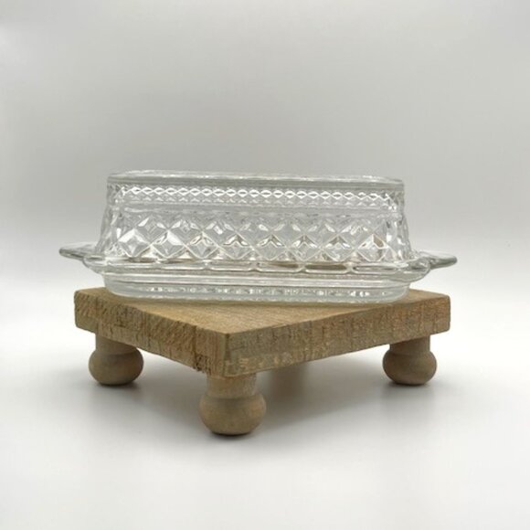 Quarter Pound Wexford by‎ Anchor Hocking Butter Dish - Picture 1 of 9